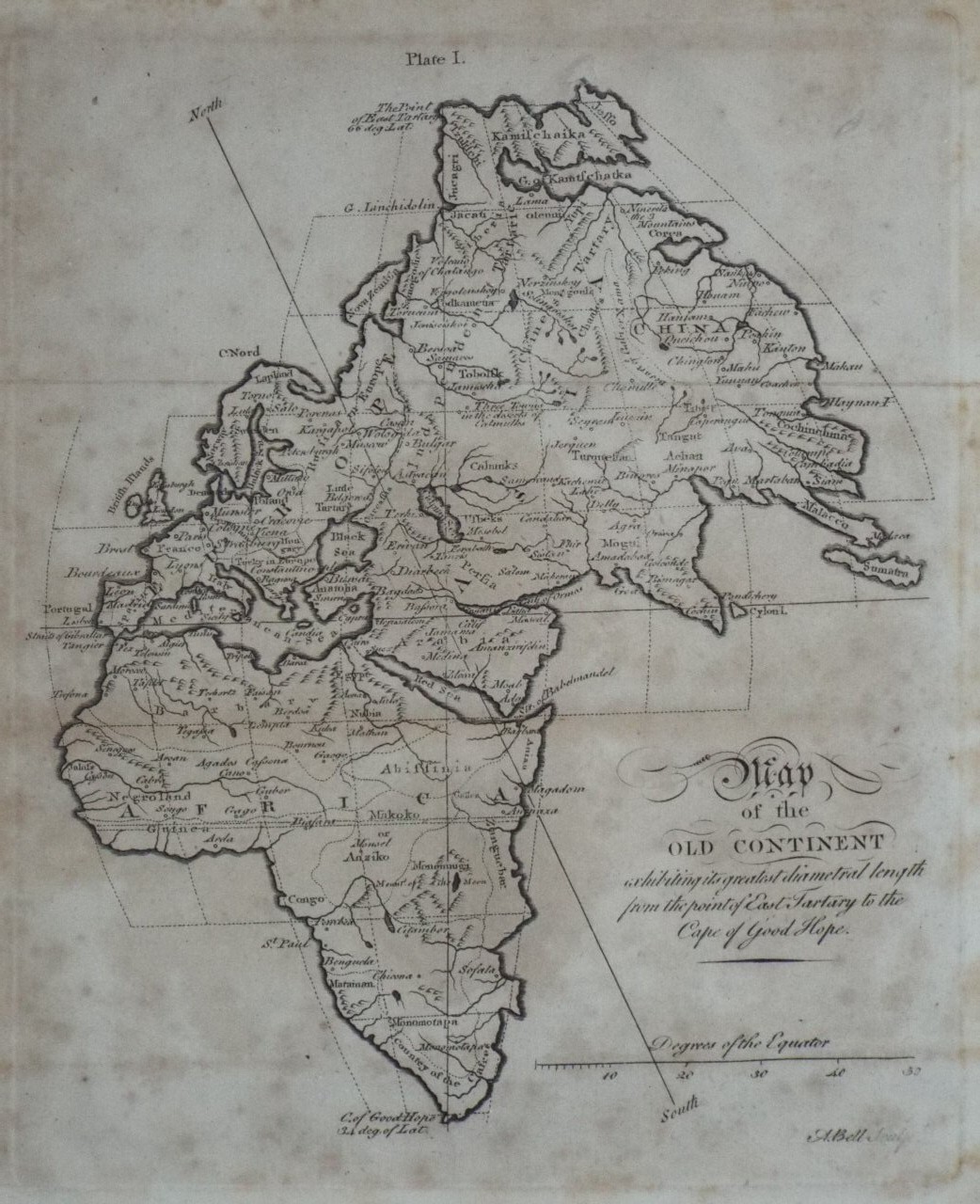 Map of Eastern Hemishere